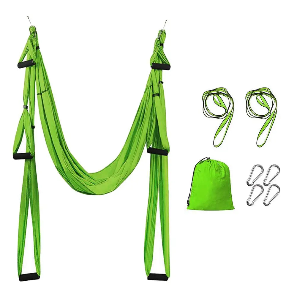 Anti-Gravity yoga hammock fabric Yoga Flying Swing Aerial Traction Device Yoga hammock set Equipment for Pilates body shaping