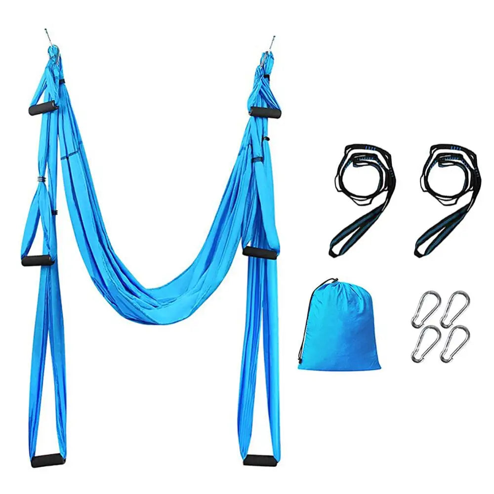 Anti-Gravity yoga hammock fabric Yoga Flying Swing Aerial Traction Device Yoga hammock set Equipment for Pilates body shaping