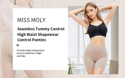 Thigh Slimmer Shapewear Panties for Women Slip Shorts High Waist Tummy Control Cincher Girdle Seamless Body Shaper