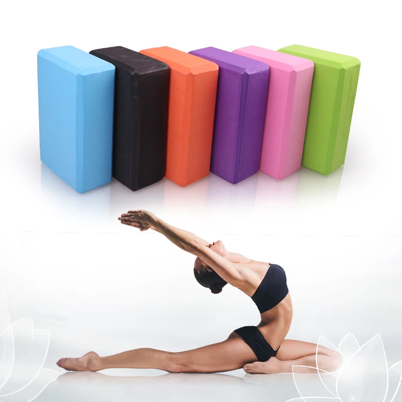 EVA Pilates Yoga Blocks Cubes Bricks Bolster Pillow Cushion Sport Yoga Supplies Workout Home Exercise Bodybuilding Equipment