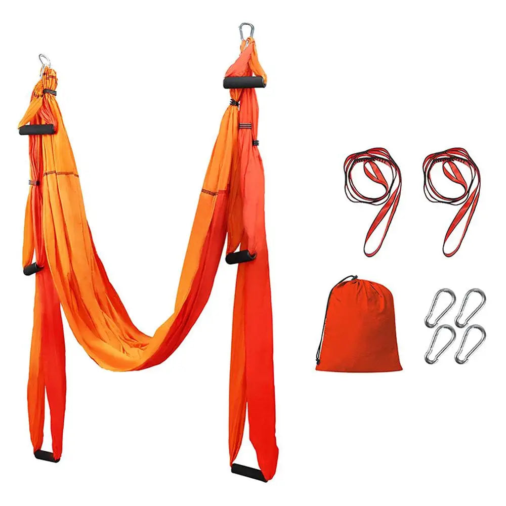 Anti-Gravity yoga hammock fabric Yoga Flying Swing Aerial Traction Device Yoga hammock set Equipment for Pilates body shaping