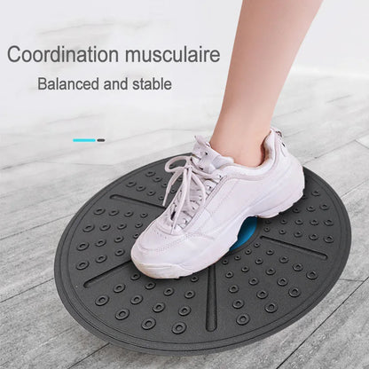 Yoga Balance Board Fitness Exercise Training Pedal Training Balance Board Warping Board Yoga Waist Twisting Fitness Equipment