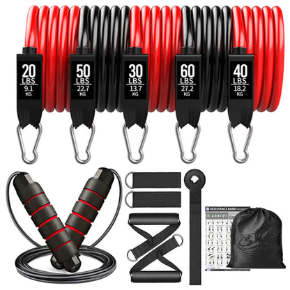 300LBS Fitness Resistance Bands Set Training Yoga Booty Bands Sports Workout Equipment for Home Gym Men Weights Bodybuilding