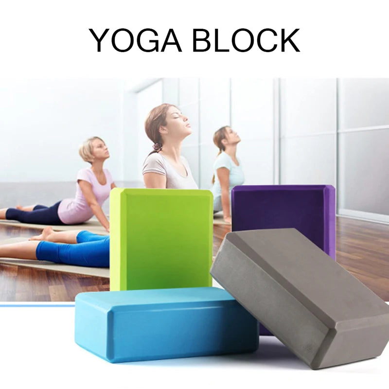 EVA Pilates Yoga Blocks Cubes Bricks Bolster Pillow Cushion Sport Yoga Supplies Workout Home Exercise Bodybuilding Equipment