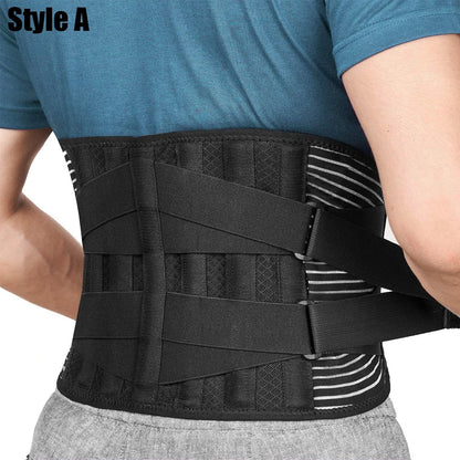 Breathable Waist Braces Back Support Belt  Anti-skid Lumbar Support Belt with 16-hole Mesh for Lower Back Pain Relief, Sciatica