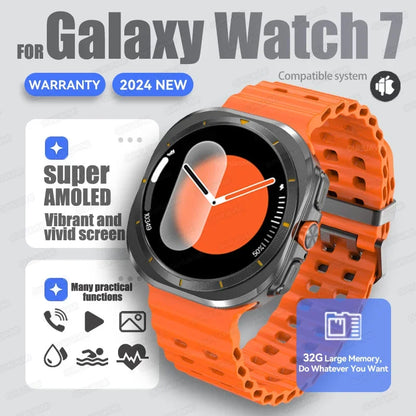 For Samsung New Sapphire Screen Galaxy Watch 7 Ultra Smart Watch Men's 32GB Memory NFC Bluetooth Call IP68 Waterproof Smartwatch