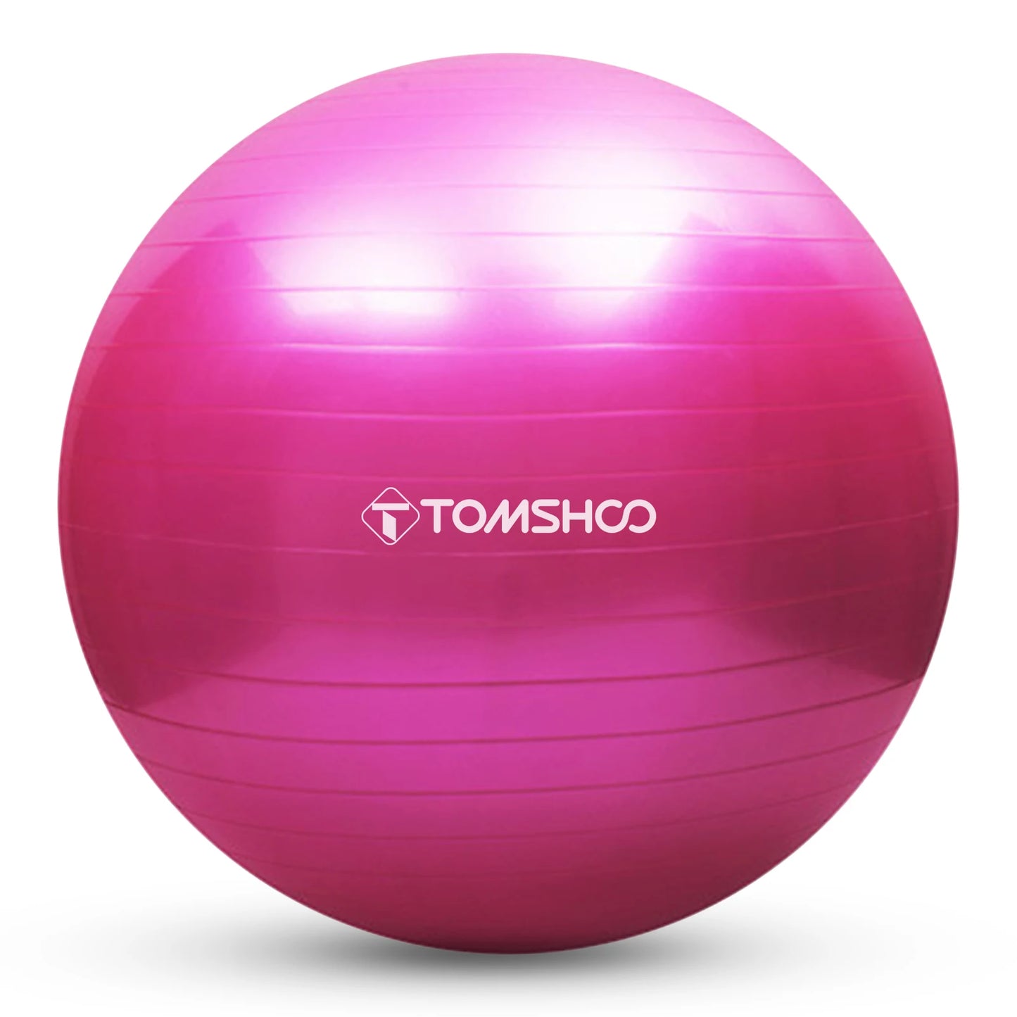 TOMSHOO Anti-burst Yoga Ball 45cm/55cm/65cm/75cm Stability Balance Ball Pilates Barre Physical Fitness Exercise Ball with Air Pu