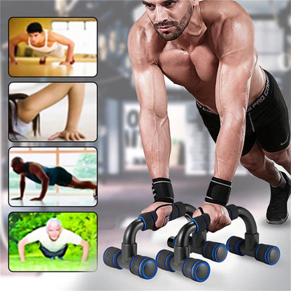 1pair I-shaped Push-up Rack Fitness Equipment Hand Sponge Grip Muscle Training Push Up Bar Chest Home Gym Body Building