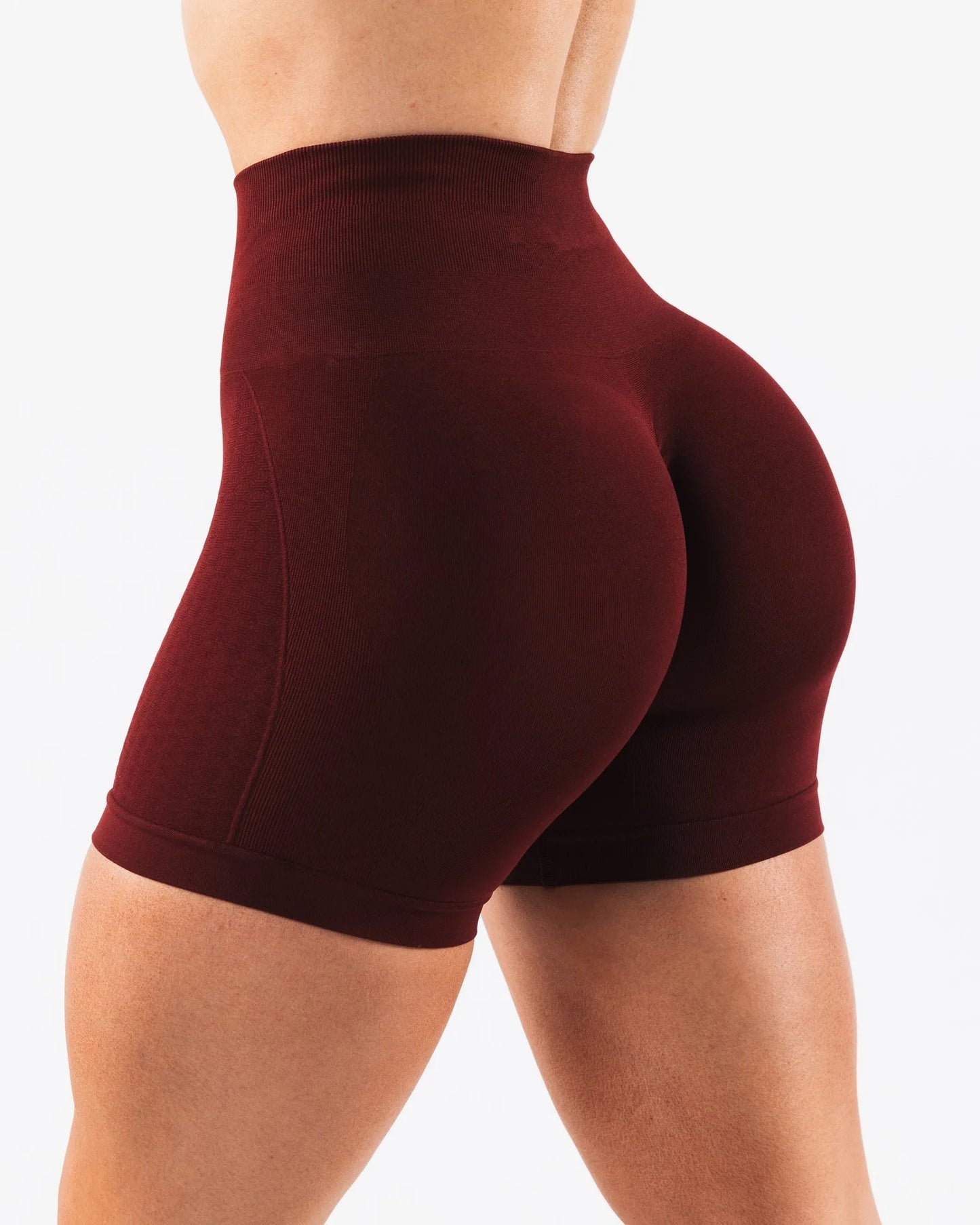 NCLAGEN Women's Seamless Gym Yoga Shorts Jacquard Fitness Leggings Workout Squat Proof High Waist Sports Tights Butt Scrunch