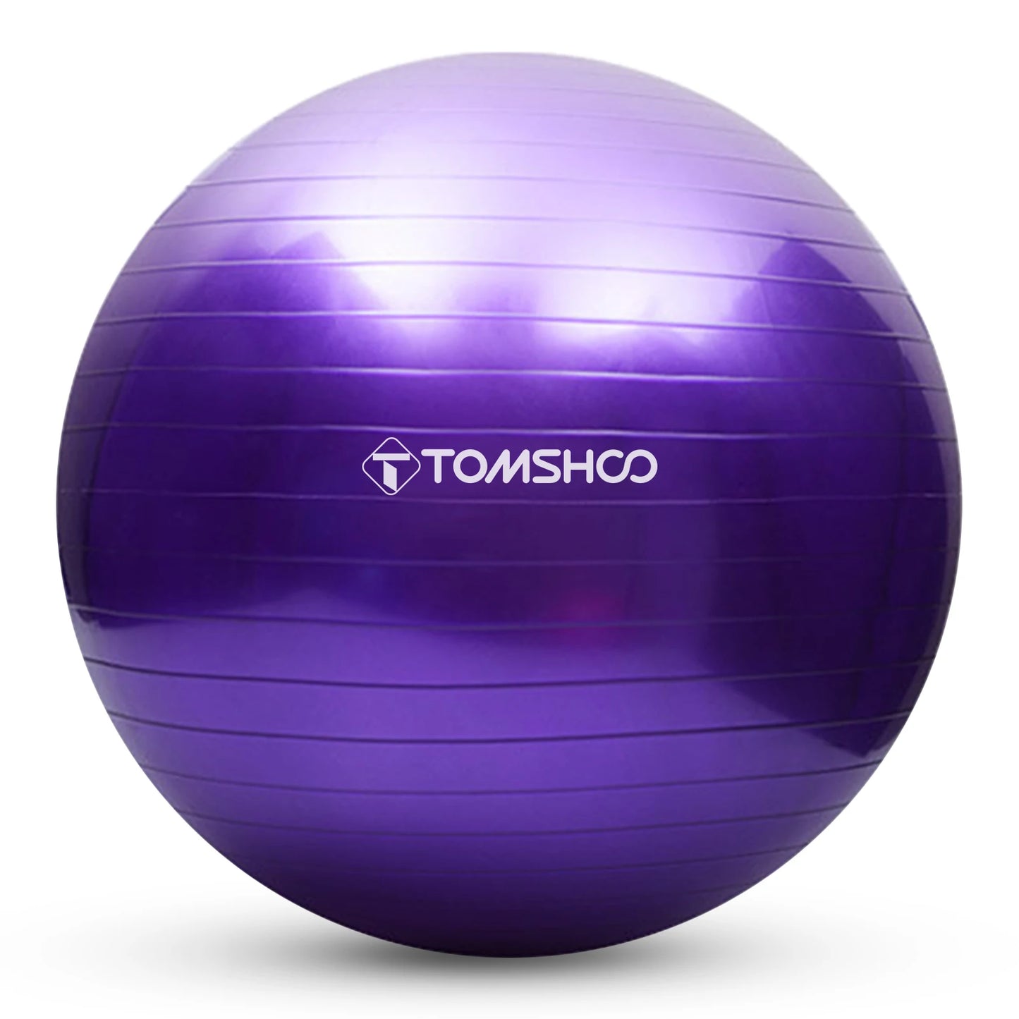 TOMSHOO Anti-burst Yoga Ball 45cm/55cm/65cm/75cm Stability Balance Ball Pilates Barre Physical Fitness Exercise Ball with Air Pu