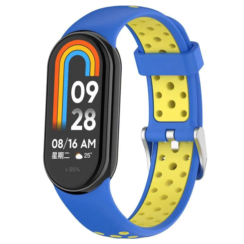 Two Color Strap For Xiaomi Mi Band 9 8 Breathable Sport Smart Watch Wrist Bracelet Band9 Band8 NFC WristBand Accessories