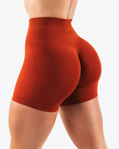 NCLAGEN Women's Seamless Gym Yoga Shorts Jacquard Fitness Leggings Workout Squat Proof High Waist Sports Tights Butt Scrunch