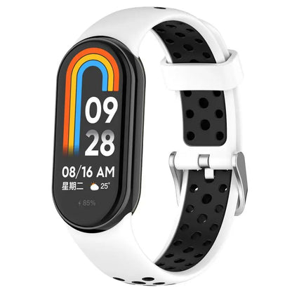 Two Color Strap For Xiaomi Mi Band 9 8 Breathable Sport Smart Watch Wrist Bracelet Band9 Band8 NFC WristBand Accessories