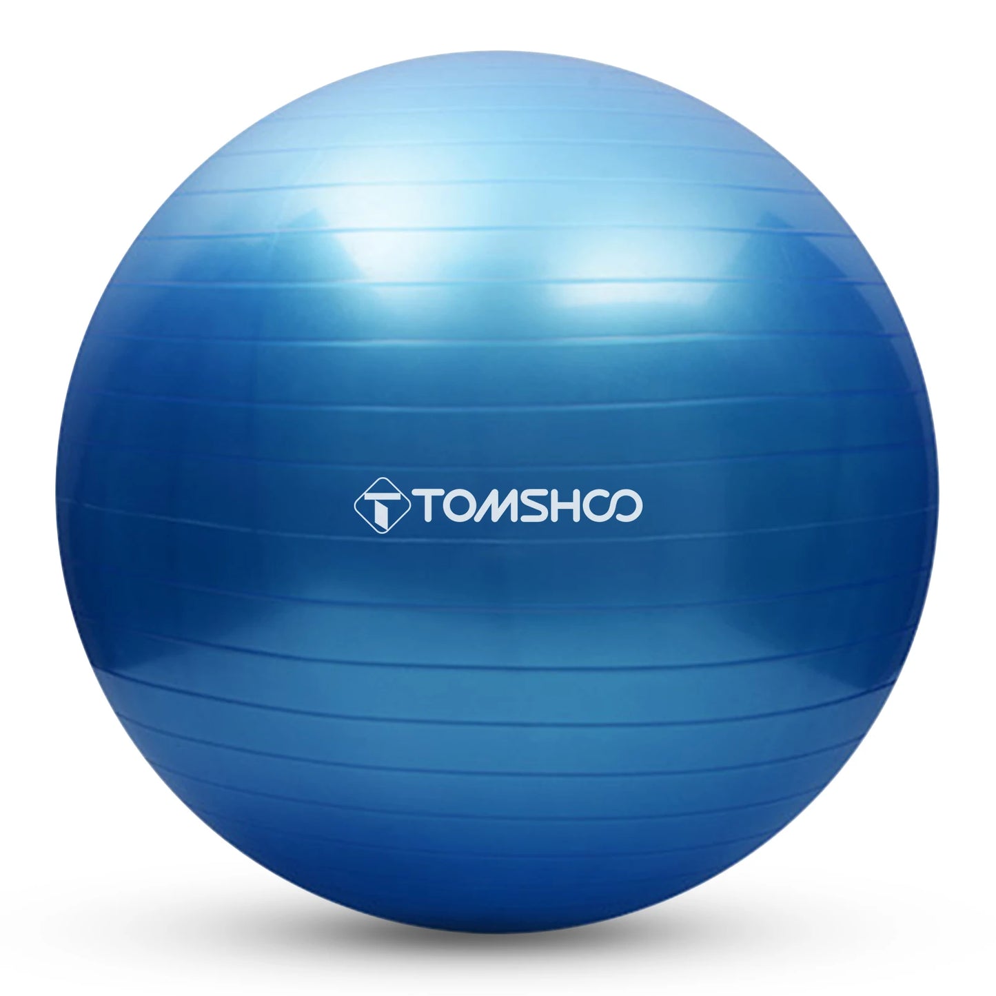 TOMSHOO Anti-burst Yoga Ball 45cm/55cm/65cm/75cm Stability Balance Ball Pilates Barre Physical Fitness Exercise Ball with Air Pu