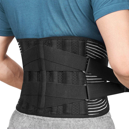 Breathable Waist Braces Back Support Belt  Anti-skid Lumbar Support Belt with 16-hole Mesh for Lower Back Pain Relief, Sciatica