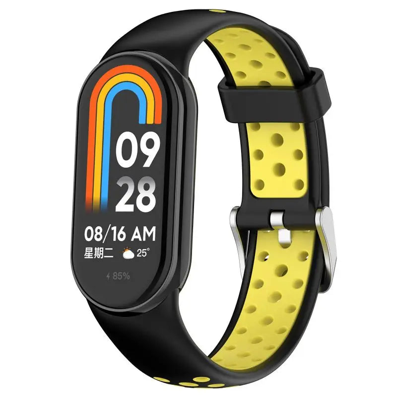 Two Color Strap For Xiaomi Mi Band 9 8 Breathable Sport Smart Watch Wrist Bracelet Band9 Band8 NFC WristBand Accessories