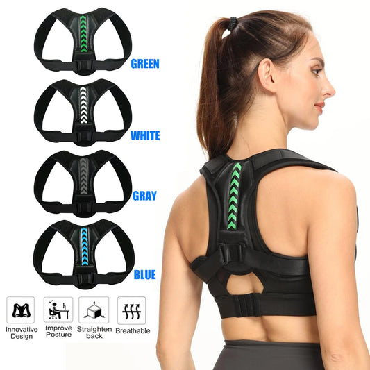 1PCS Adjustable Back Posture Corrector Belt Clavicle Spine Men Women Home Office Upper Back Waist Shoulder Posture Correction