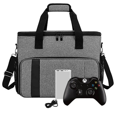 Game Console Bag For PS 5 Controller Travel Carrying Case Storage Backpack Hard Shell Protective Handbag With Multiple Pockets