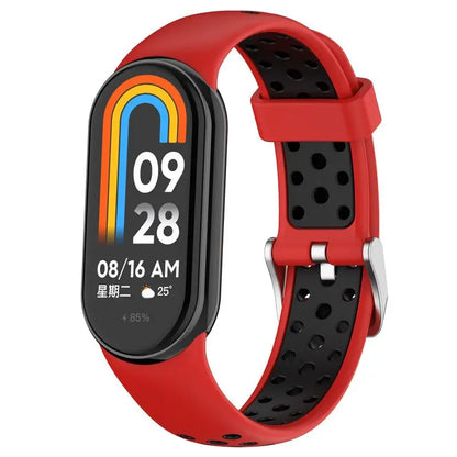 Two Color Strap For Xiaomi Mi Band 9 8 Breathable Sport Smart Watch Wrist Bracelet Band9 Band8 NFC WristBand Accessories