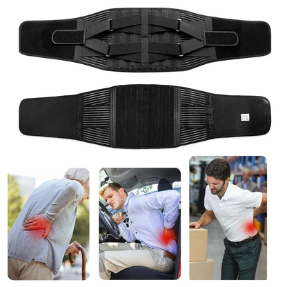 Breathable Waist Braces Back Support Belt  Anti-skid Lumbar Support Belt with 16-hole Mesh for Lower Back Pain Relief, Sciatica