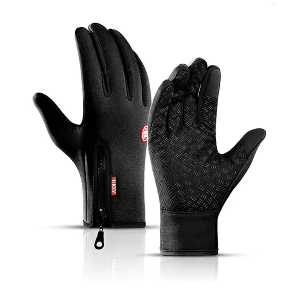 Men's Cycling Gloves Winter Touchscreen Warm Women Bicycle Gym Outdoor Driving Motorcycle Waterproof Thermal Non-Slip Gloves