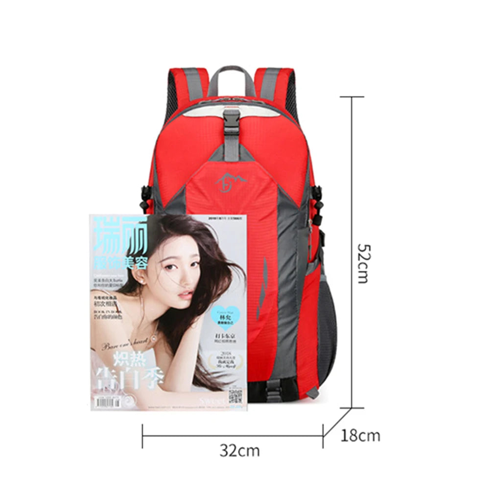 40L Large-capacity Men And Women Universal Outdoor Travel Backpack Waterproof Hiking Lightweight Duffel Bag Sports Backpack