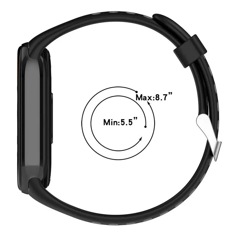 Two Color Strap For Xiaomi Mi Band 9 8 Breathable Sport Smart Watch Wrist Bracelet Band9 Band8 NFC WristBand Accessories