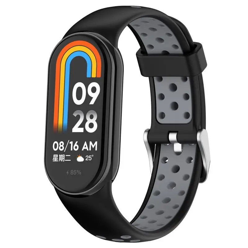 Two Color Strap For Xiaomi Mi Band 9 8 Breathable Sport Smart Watch Wrist Bracelet Band9 Band8 NFC WristBand Accessories