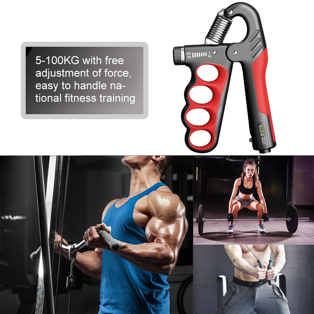 5-100Kg Hand Gripper Gym Wrist Expander Hand Strengthener Adjustable Dynamometer Hand Grip Finger Forearm Trainer Muscle Recover